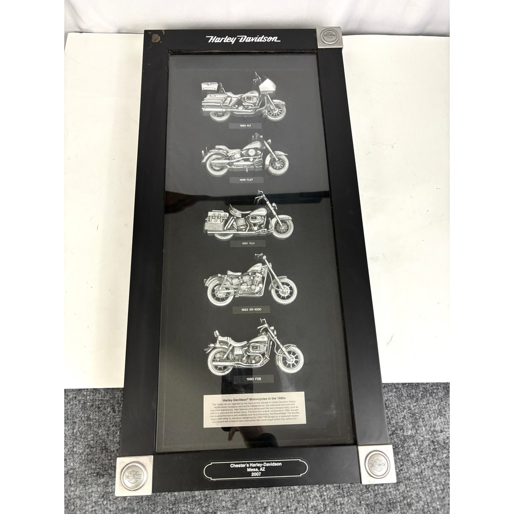 Harley-Davidson 1980s Motorcycles Framed Wall Art Chester's Mesa AZ